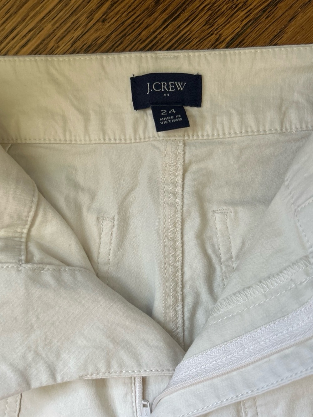 NWOT J. Crew Lizzie Wide-Leg Pant in Cream - Picture 7 of 8